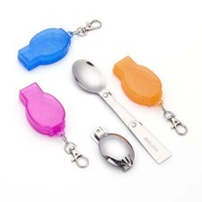 Campingbesteck Reisebesteck Outdoor Gabel Messer Löffel Feldbesteck Edelstahl