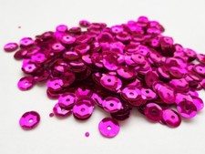 Pailletten Pink, metallic gewölbt 6 mm, 15g, basteln, nähen, Styropor Deko E5