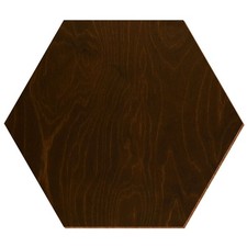 Holz Hexagon Eiche dunkel
