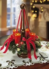 Adventskranz mit Holzständer
