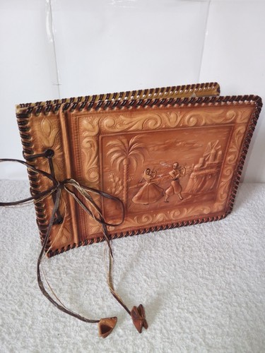 Vintage verziertes leder - vintage,