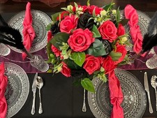 Raumdekoration Tischgeschteck Hochzeitsdeko Geburt Feier Rosenkugeln Bäumchen