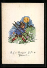 Künstler liesel - künstler-ak,