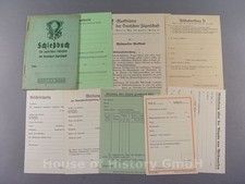 71998: Deutsche Jägerschaft, Schießbuch Ausweis Abschußmeldung Merkblätter etc