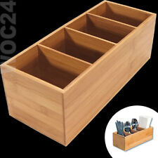 Besteckeinsatz Besteckkasten BAMBUS HOLZ Besteckhalter Besteckbox Ordnungsbox
