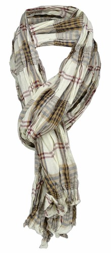 Gecrashter schal beige braun - gecrashter,