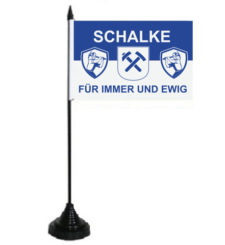 Tischflagge schalke für immer - tischflagge,