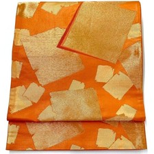 4741# Japanischer Vintage Fukuro Obi Gürtel Kimono Stoff Seide Traditionell O...