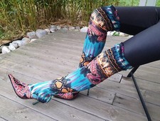 schöne bunte Why High Heel