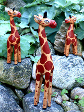 3 GIRAFFEN FIGUREN