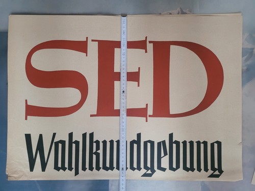Ddr propaganda sed - sed, wahl