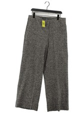 OSKA Damen Hose UK 16 Schwarz Seide