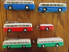 3 Eheim H0 Trolley Bus with