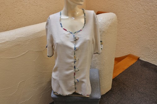 Bluse mit leinen 36 38 - #bluse, 36/38