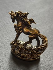 Messing Pferdefigur auf