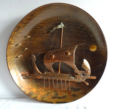 50er/60er Kupfer Relief