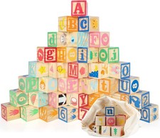 ABC Klötze Holz Bausteine