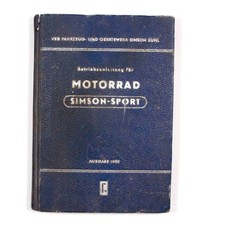 Simson AWO Sport Betriebsanleitung Original 1958 – Selten Rar