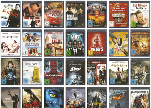 Große bluray sammlung paket - große,