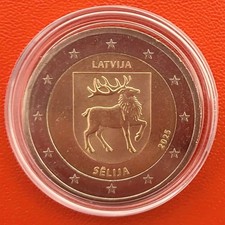 2 Euro Gedenkmünze Lettland