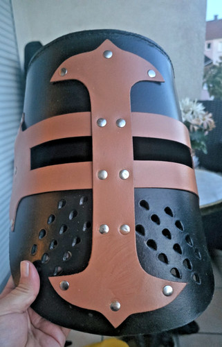 Maske helm leder - helm,