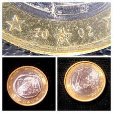2002 Euro 1 Euro Kursmünze