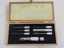 Pfeifenreiniger Set im schönen Holzetui - Pipe Service Set