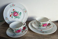 2 x 3tlg. Porzellan Teegedeck