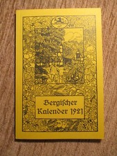 BERGISCHER KALENDER 1921