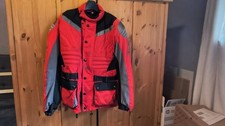 Motorradjacke Damen BÜSE Rot/Schwarz/Grau Größe S