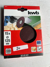 KWB Schleifpapier Bohrmaschine 125mm   120K  rund / Cont2Pal2K10N20