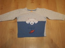 Pulli Sweatshirt von  PUSBLU Gr. 104  aufgenähtes Motiv 100%Baumwolle