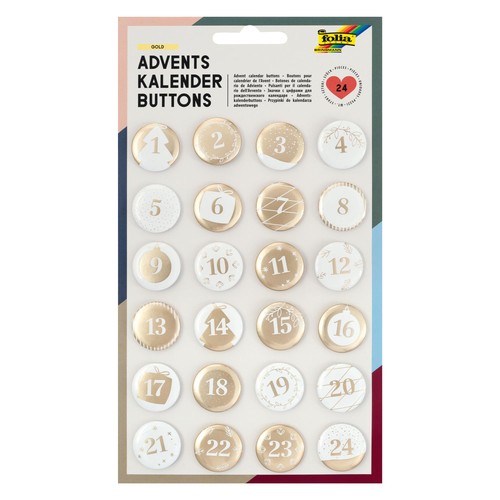 1219 adventskalender buttons - 1219,