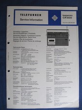 Telefunken  Bajazzo CR 800   Service-Information*