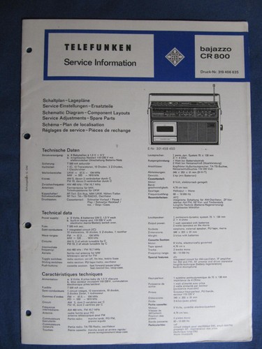 Telefunken bajazzo 800 - ,