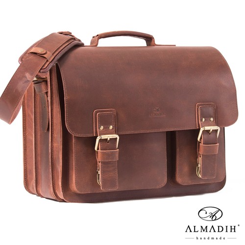 Almadih xxl leder - leder, aktentasche