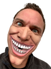 Halbes Gesicht Joker Maske