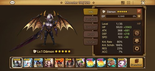 Europa summoners war d - war, l/d
