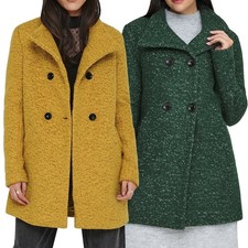 Only Damen Boucle Wollmantel