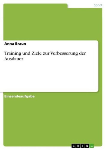 Training und ziele zur - training,