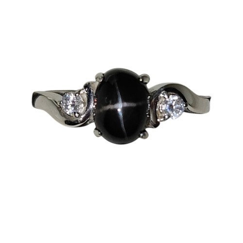 Schwarzer stern saphir und - schwarzer,