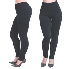 2er Pack Damen Thermo Leggings, Thermo unterhose Sport Yoga Hose High Waist