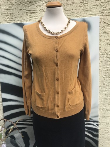Senf gelbe strickjacke - senf, größe