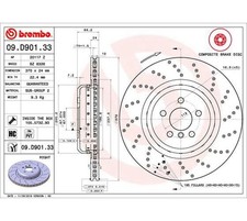 1x BREMBO Bremsscheibe PRIME