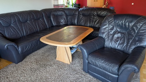 Leder sofa set gebraucht 1 - leder, sofa-set,