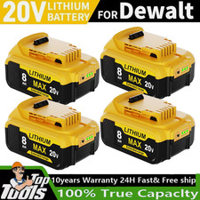 2X Für DeWalt Akku 18V 5AH 8AH 9Ah XR Li-ion DCB184 DCB182 DCB200-2 /Ladegerä DE