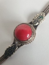 Armband silber 800; Stein