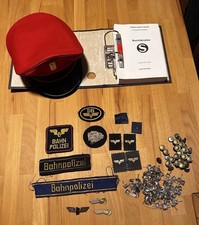 Konvolut Bahn Zubehör: Mütze (Berliner S Bahn) Patches Knöpfe etc Eisenbahn