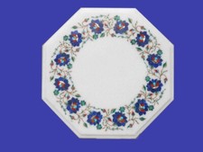 12" Marmor Tisch Mehrfarbiger