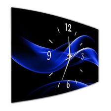 BM Wanduhr 44x22 cm leises Uhrwerk Funkwanduhr geräuschlos leise XXL 10157-1a WZ